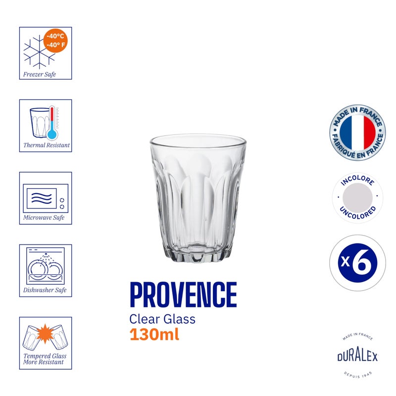 Duralex Tumbler 4.5oz. 13cl. 7.9cm high. Box quantity 6. - Image 5